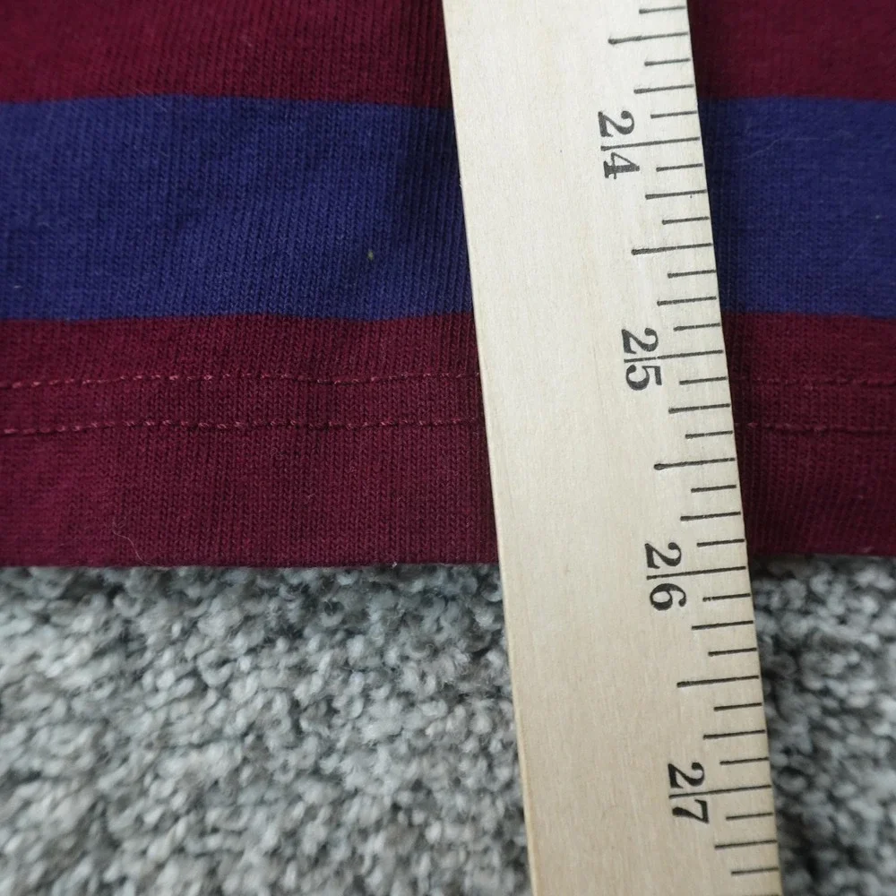 Polo Ralph Lauren Rugby Shirt Mens S Red Blue Stripe Long Sleeve Golf Pony Logo